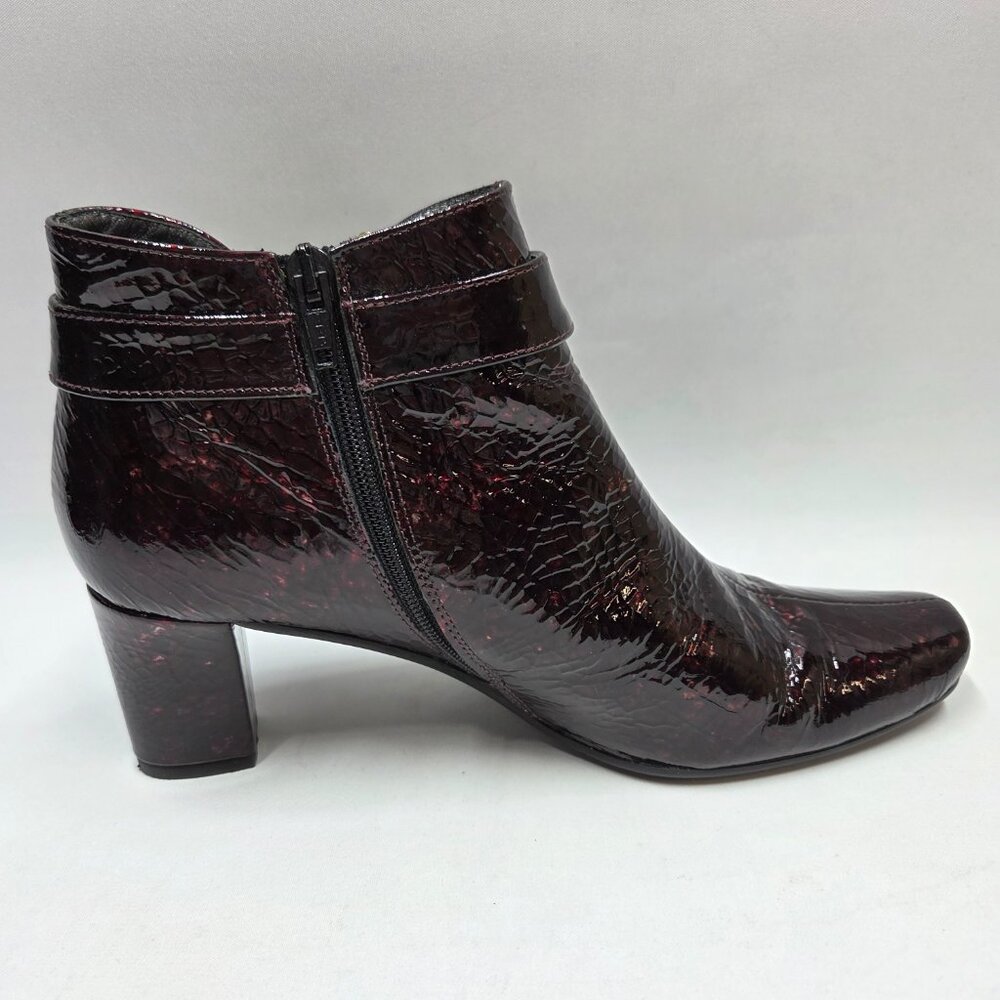 Roberto Capucci Womens Size 8 Ankle Boots Side Zip Up Buckle Speckle Pattern - Picture 3 of 16